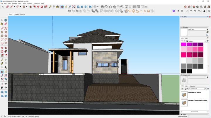 3Dmodel Sketchup Files#House Minimalist